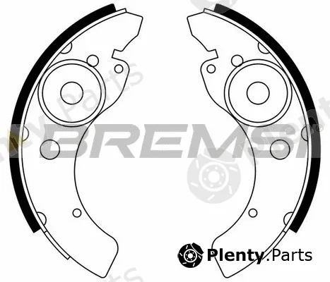Bremsi GF0510 — Brake Shoe Set