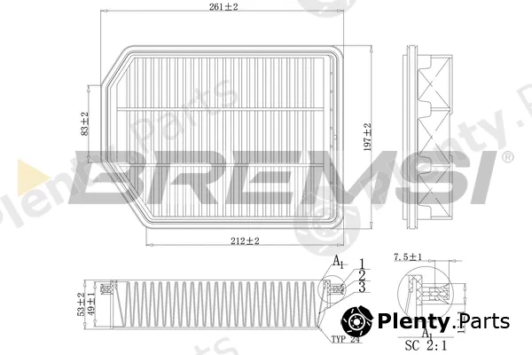 Bremsi FA1189 — Air Filter