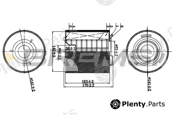Bremsi FA0538 — Air Filter