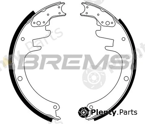 Bremsi GF4451 — Brake Shoe Set