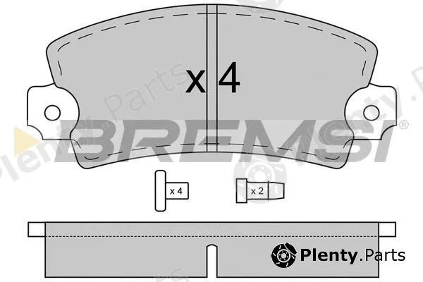 Bremsi BP2026 — Brake Pad Set, disc brake