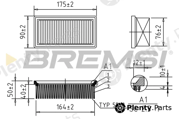 Bremsi FA1388 — Air Filter