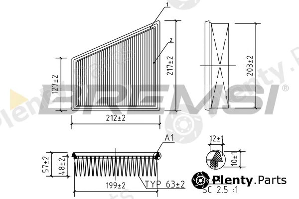 Bremsi FA0567 — Air Filter