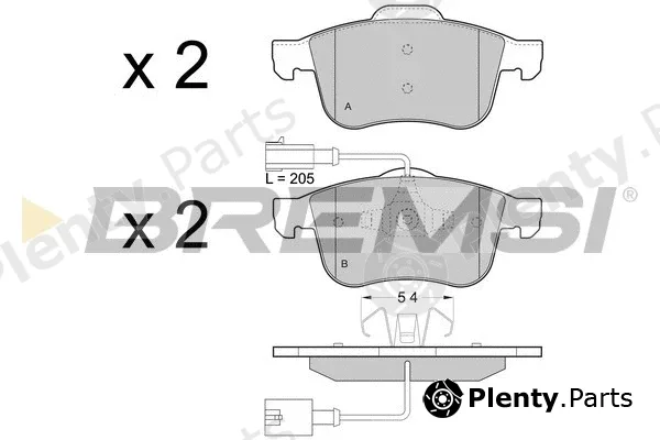 Bremsi BP3443 — Brake Pad Set, disc brake