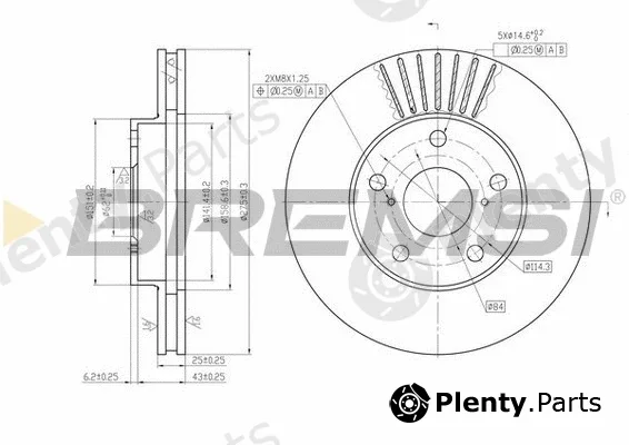 Bremsi CD7216V — Brake Disc
