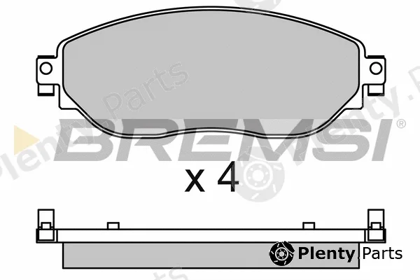 Bremsi BP3653 — Brake Pad Set, disc brake