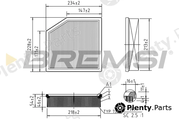 Bremsi FA1128 — Air Filter