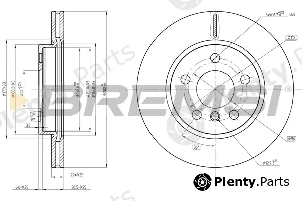 Bremsi CD8651V — Brake Disc