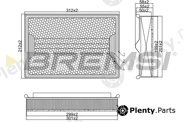 Bremsi FA1358 — Air Filter