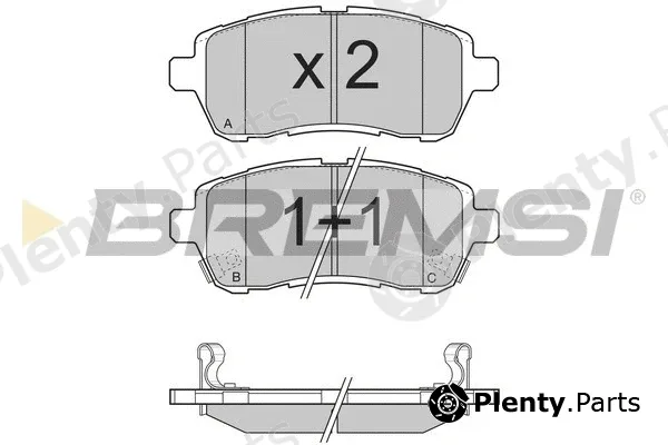 Bremsi BP3316 — Brake Pad Set, disc brake