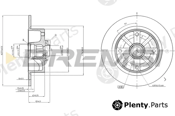 Bremsi CD6043S — Brake Disc