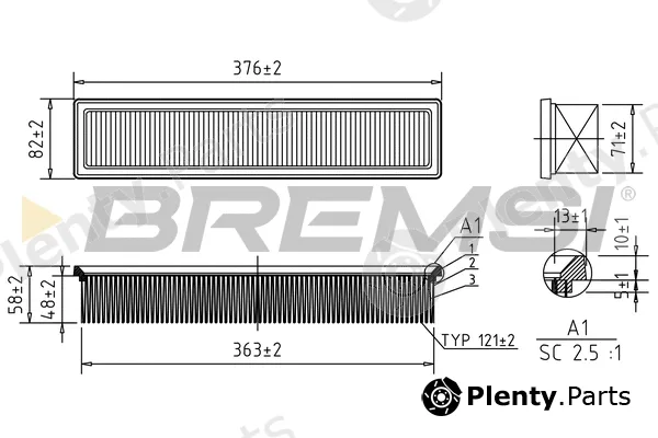 Bremsi FA0572 — Air Filter