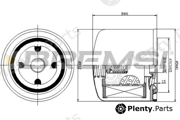 Bremsi FL1299 — Oil Filter