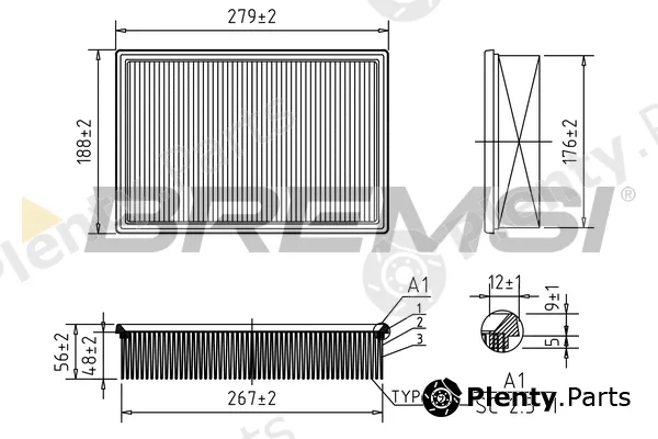 Bremsi FA0651 — Air Filter