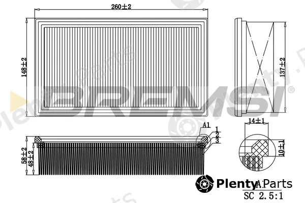 Bremsi FA2041 — Air Filter