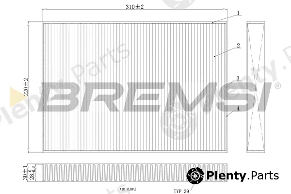 Bremsi FC0410A — Filter, cabin air
