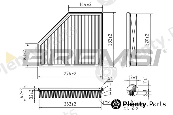 Bremsi FA2395 — Air Filter