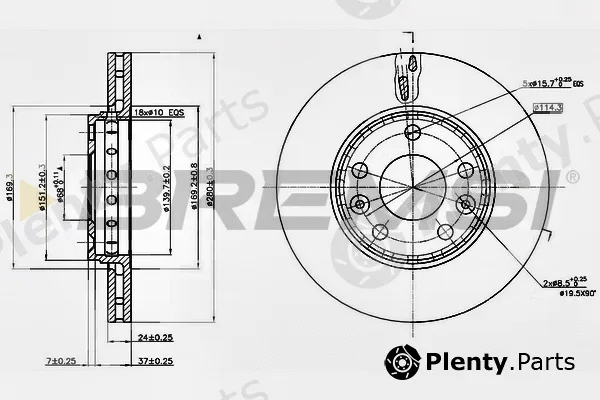 Bremsi CD7728V — Brake Disc