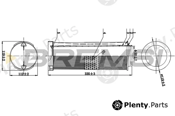 Bremsi FA0541 — Air Filter