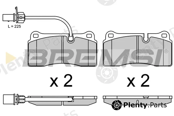 Bremsi BP3689 — Brake Pad Set, disc brake