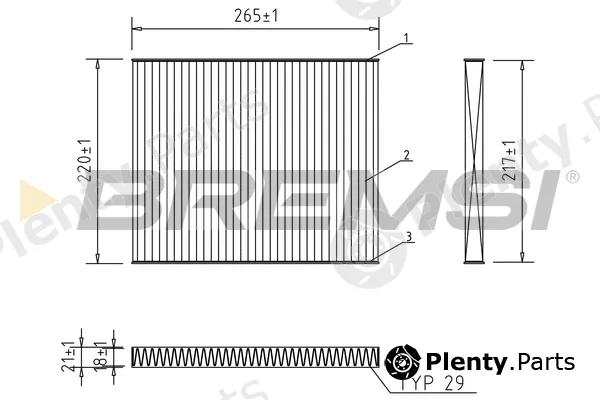Bremsi FC0174C — Filter, cabin air