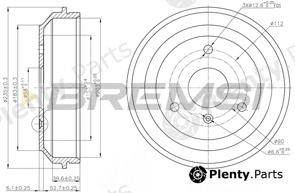 Bremsi CR5598 — Brake Drum