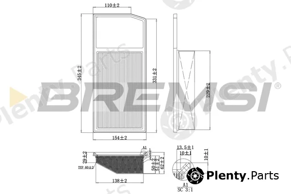 Bremsi FA0206 — Air Filter