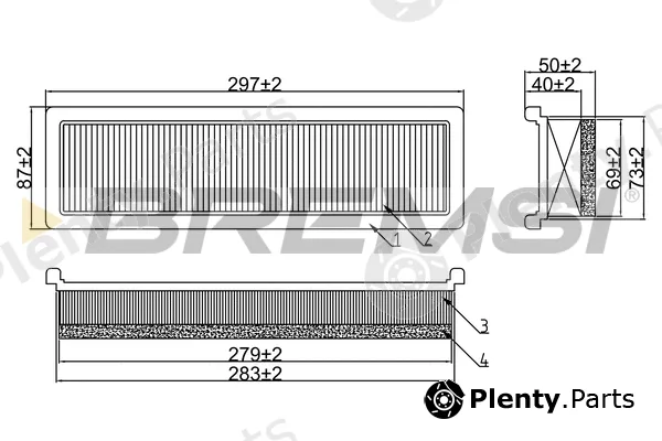 Bremsi FA1597 — Air Filter