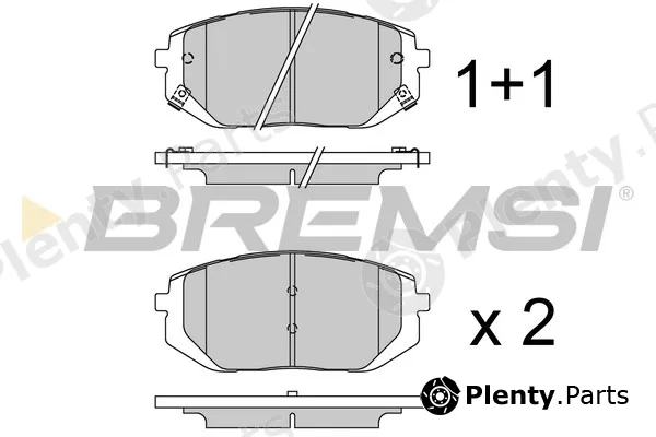 Bremsi BP3929 — Brake Pad Set, disc brake