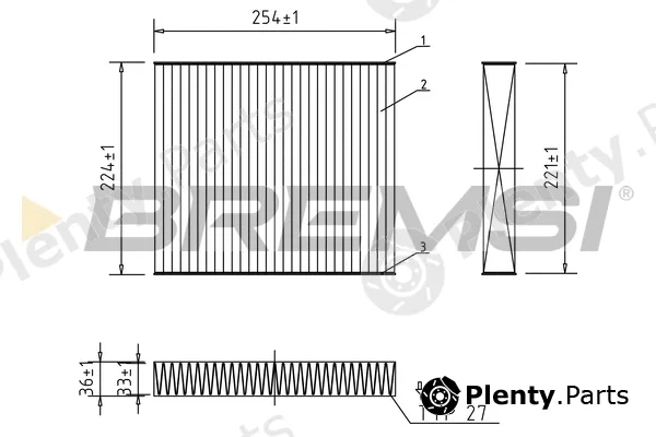 Bremsi FC0103A — Filter, cabin air
