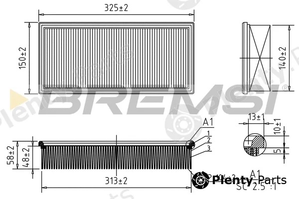 Bremsi FA1624 — Air Filter