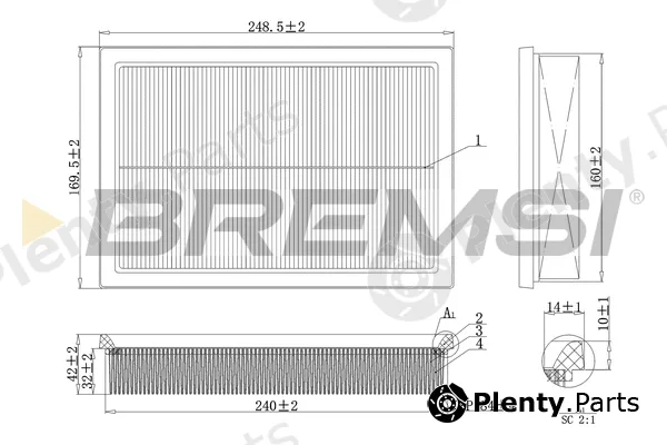 Bremsi FA2130 — Air Filter