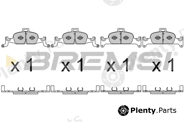 Bremsi BP3719 — Brake Pad Set, disc brake