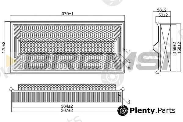 Bremsi FA1611 — Air Filter