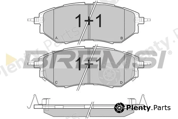 Bremsi BP3211 — Brake Pad Set, disc brake