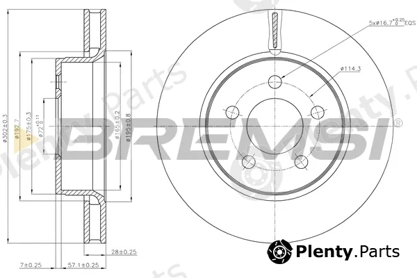 Bremsi CD7759V — Brake Disc