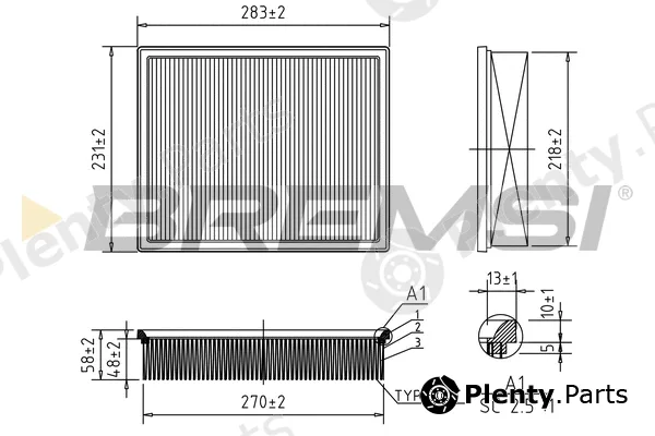 Bremsi FA0551 — Air Filter
