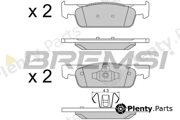 Bremsi BP3512 — Brake Pad Set, disc brake