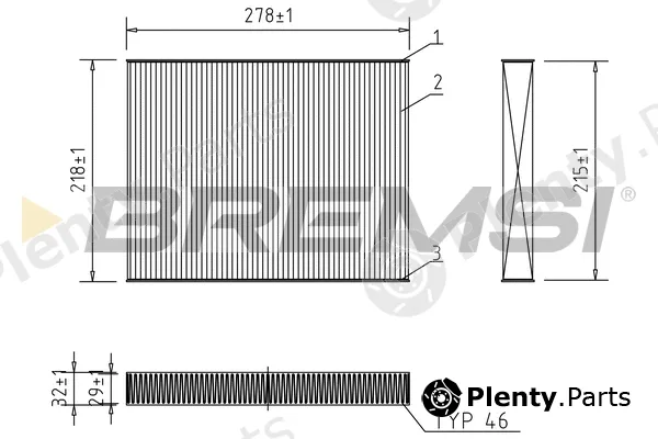 Bremsi FC0993 — Filter, cabin air