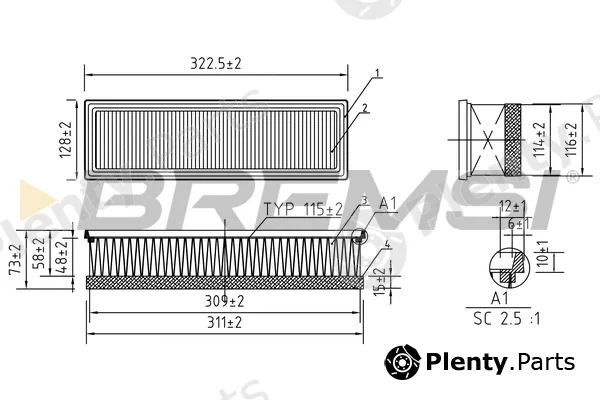 Bremsi FA0113 — Air Filter