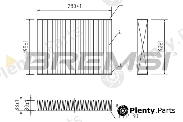 Bremsi FC0470C — Filter, cabin air