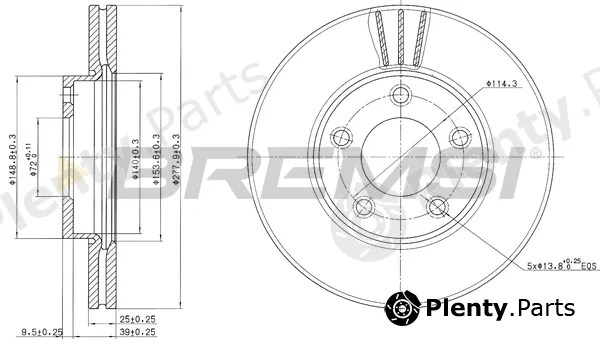 Bremsi CD7311V — Brake Disc