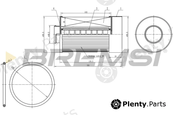 Bremsi FE0333 — Fuel Filter