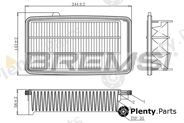 Bremsi FA1109 — Air Filter