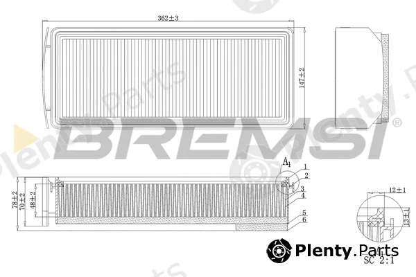 Bremsi FA1205 — Air Filter