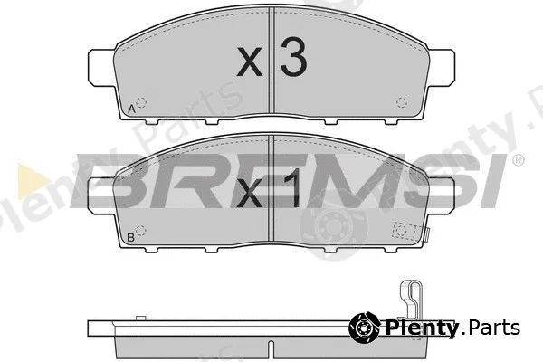 Bremsi BP3296 — Brake Pad Set, disc brake