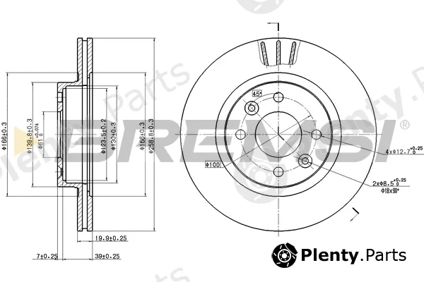 Bremsi CD6159V — Brake Disc