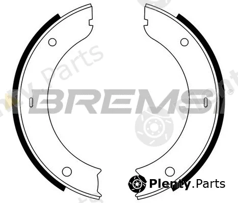 Bremsi GF0133 — Brake Shoe Set, parking brake
