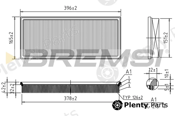 Bremsi FA2100 — Air Filter