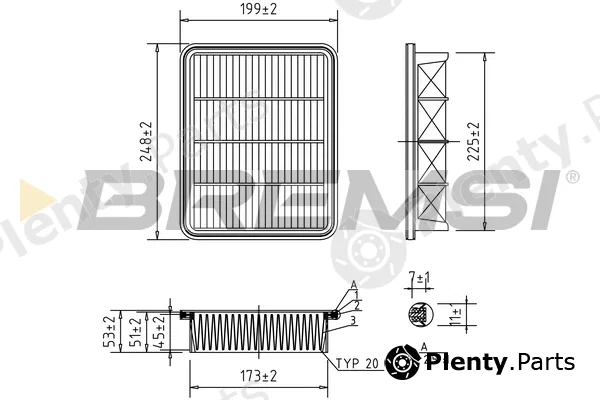 Bremsi FA1604 — Air Filter